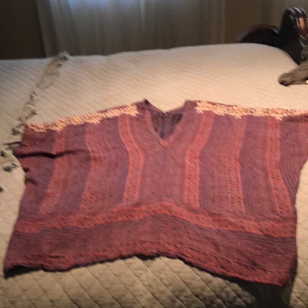 Easy pull over poncho